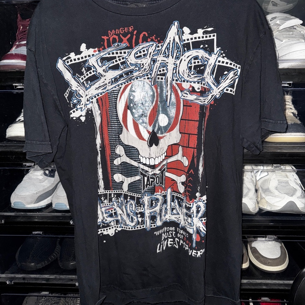 Tapout Black Skull Graphic Tee